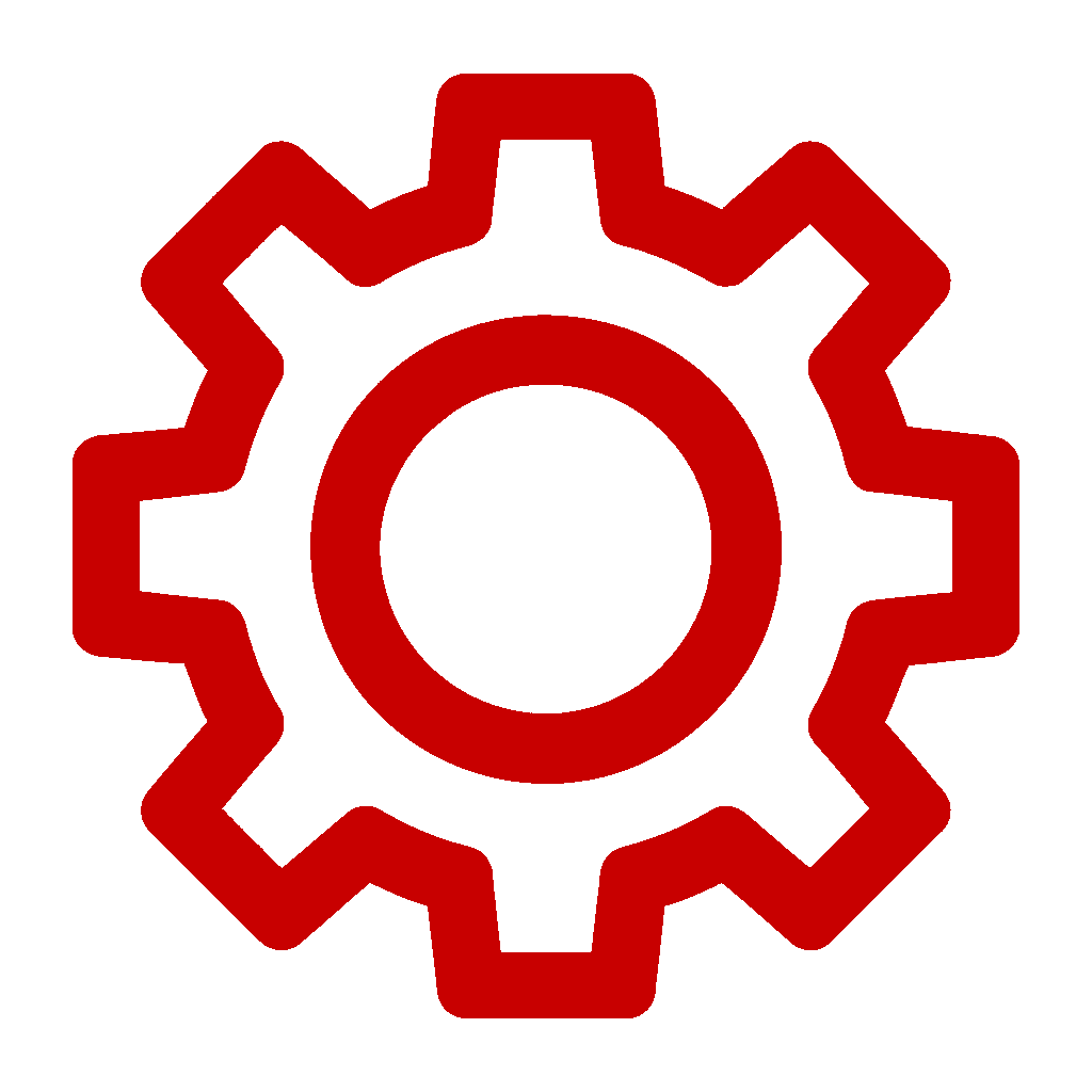 gear red solid transparent